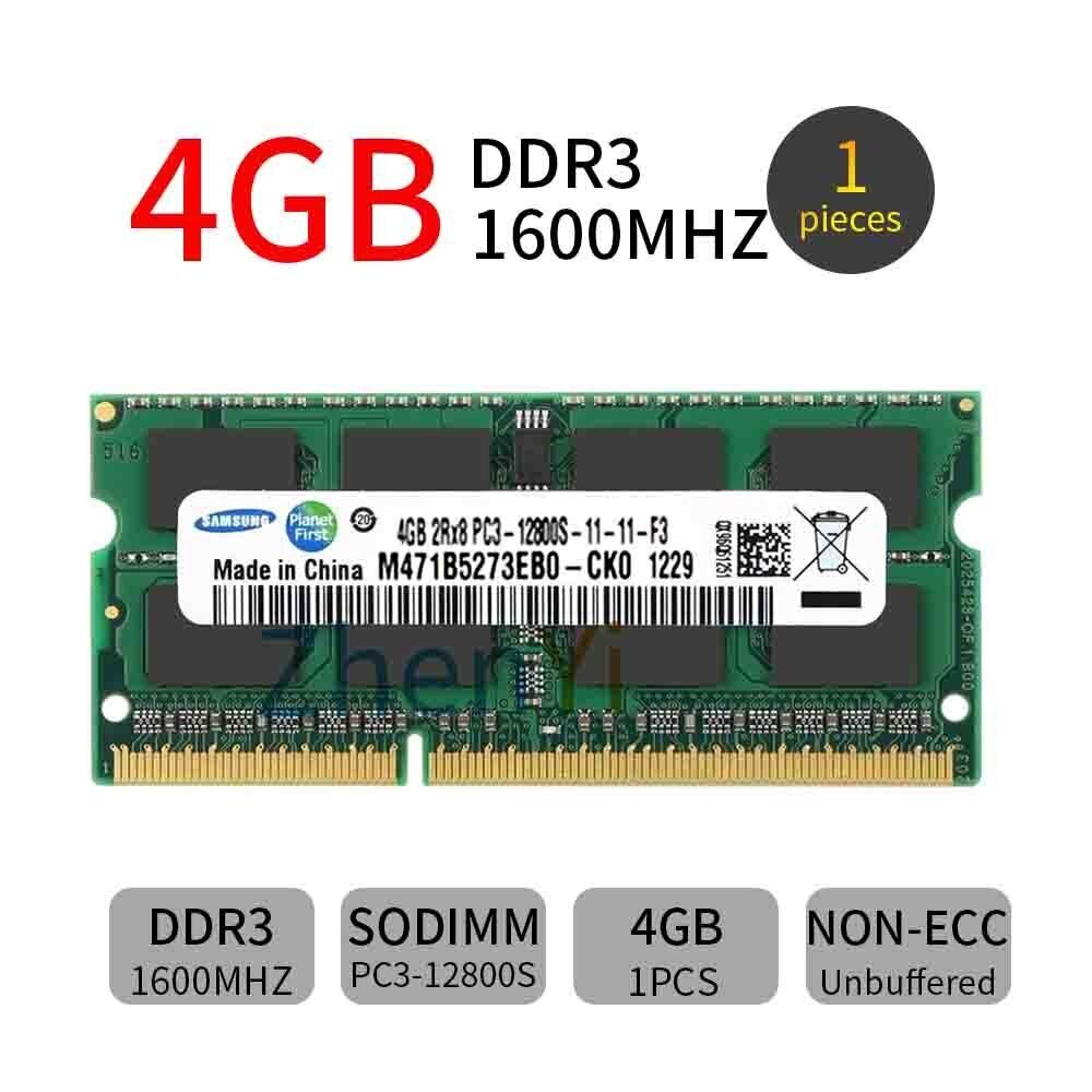 Samsung 32GB 4x 8GB 4GB DDR3 1600MHz PC3-12800S 204Pin Laptop Memory SDRAM LOT