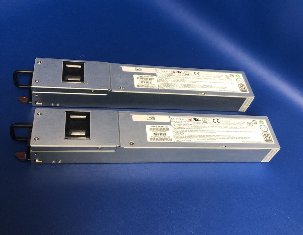 LOT OF 2X Supermicro PWS-1K41P-1R 1400W Server Power Supply/EXCELLENT CONDITIONS