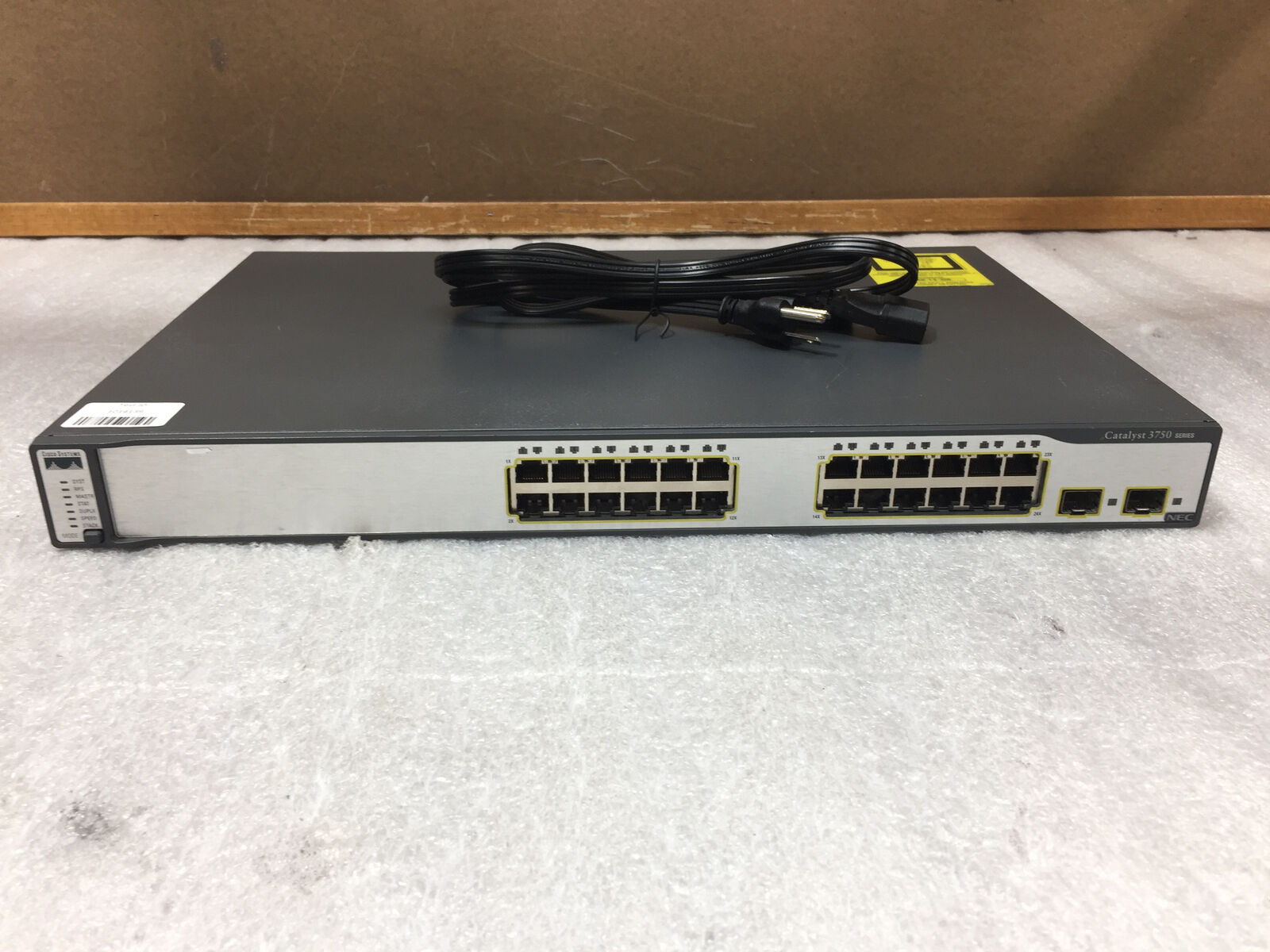 Cisco Catalyst WS-3750-24TS-E 24 Port Managed Ethernet Switch w/ 2x SFP