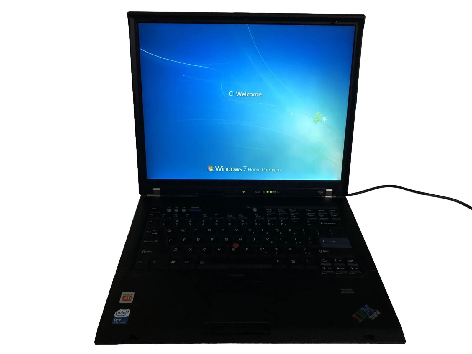 IBM Lenovo Thinkpad T60 Laptop Dual 2GHz 1.5GB Ram WiFi Radeon Graphics Card GPU