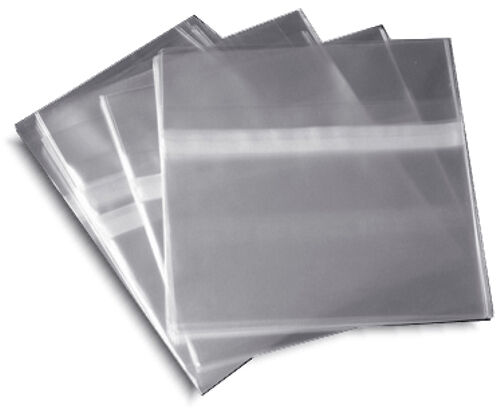 1000-Pak =RESEALABLE= Plastic Wrap CD Sleeves, for 10.4mm Jewel Cases
