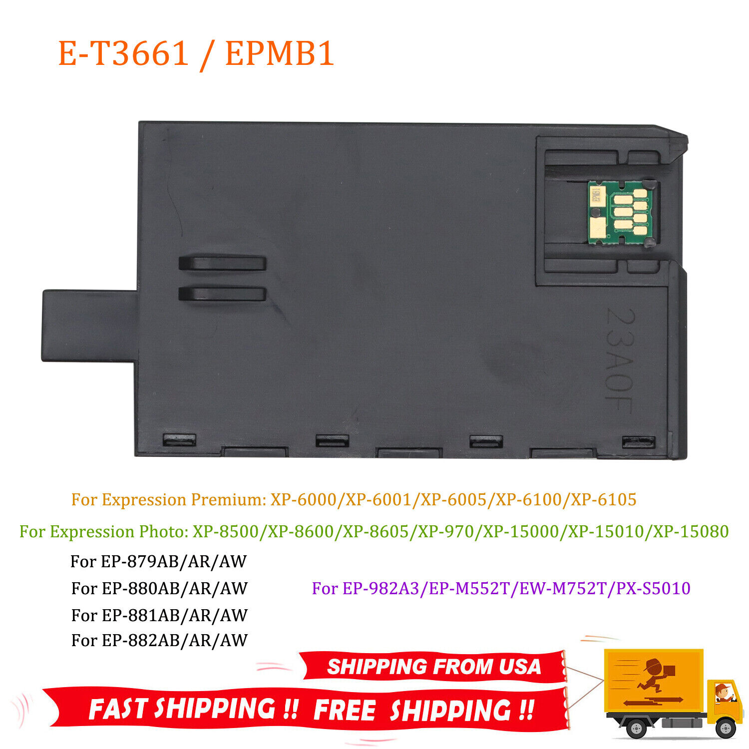 E-3661 T-3661 Epson Ink Maintenance Box For XP6000 XP6100 XP970 XP850 xp-15000