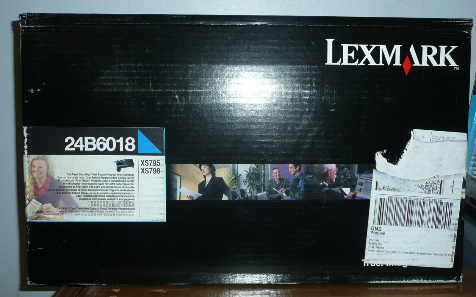 Genuine Lexmark 24B6018 CYAN EXTRA HIGH YIELD Toner Cartridge XS795 XS798