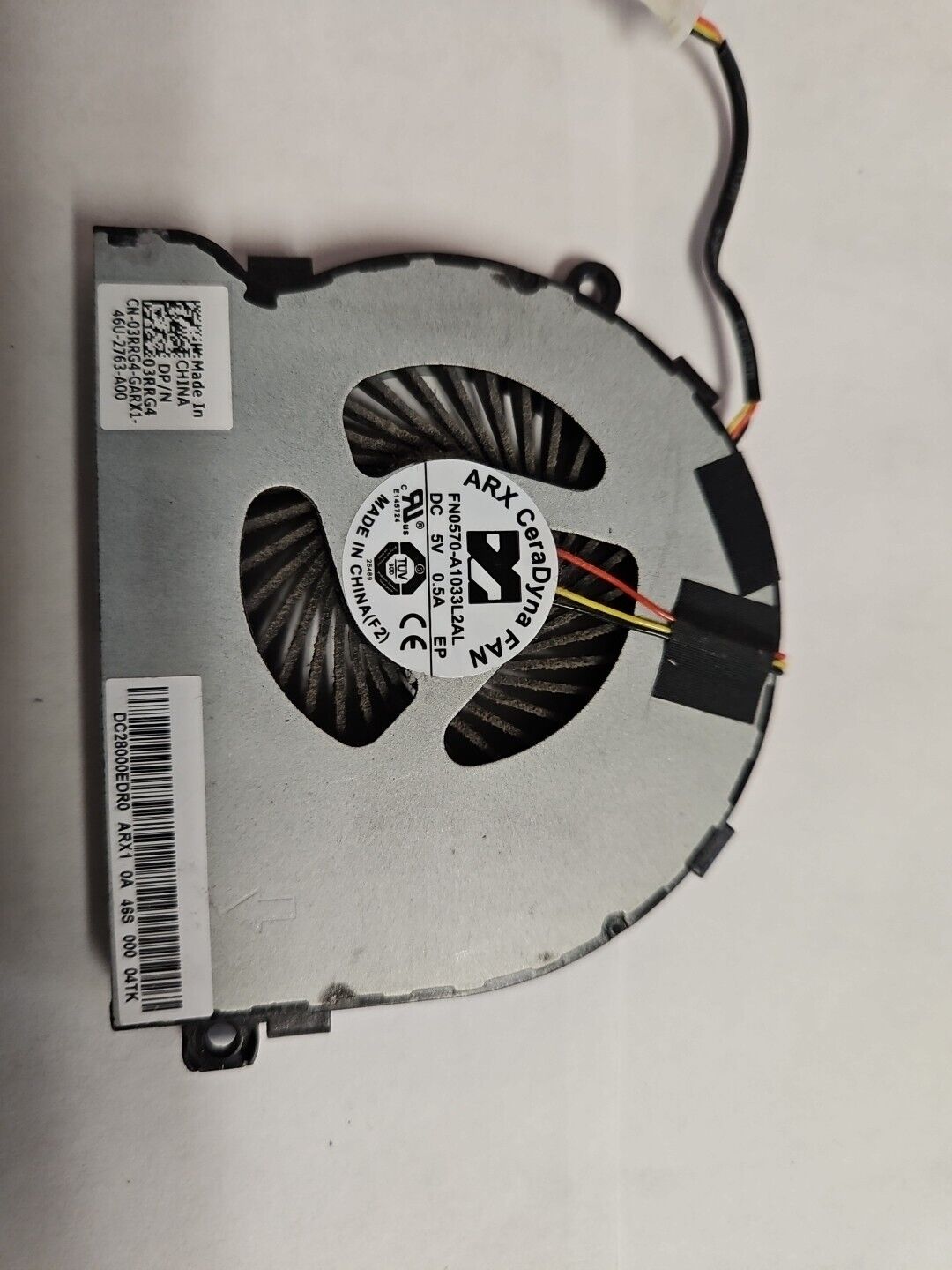Original CPU Cooling Fan  For Dell Inspiron 15 1628S laptop 03RRG4 