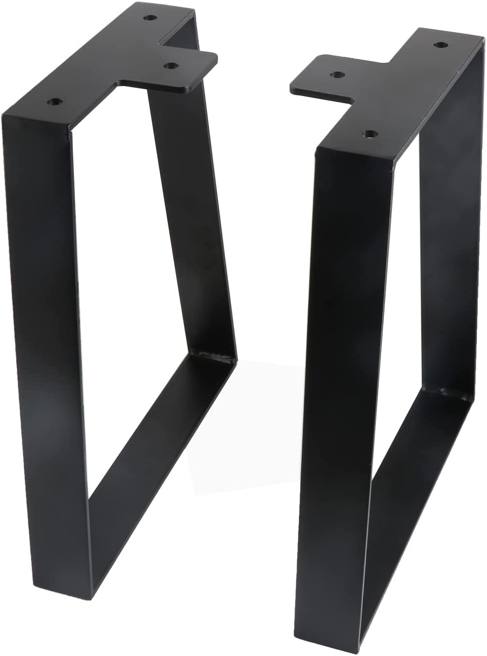 12 Inch Trapezoid Table Legs Black, DIY Furniture Metal Legs for Coffee Table, B