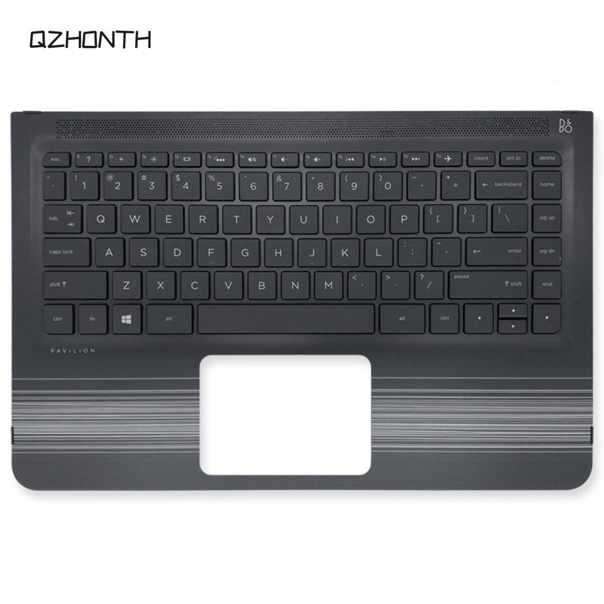 New HP Pavilion X360 13-U M3-U Palmrest with US Keyboard (Backlit) White Stripes