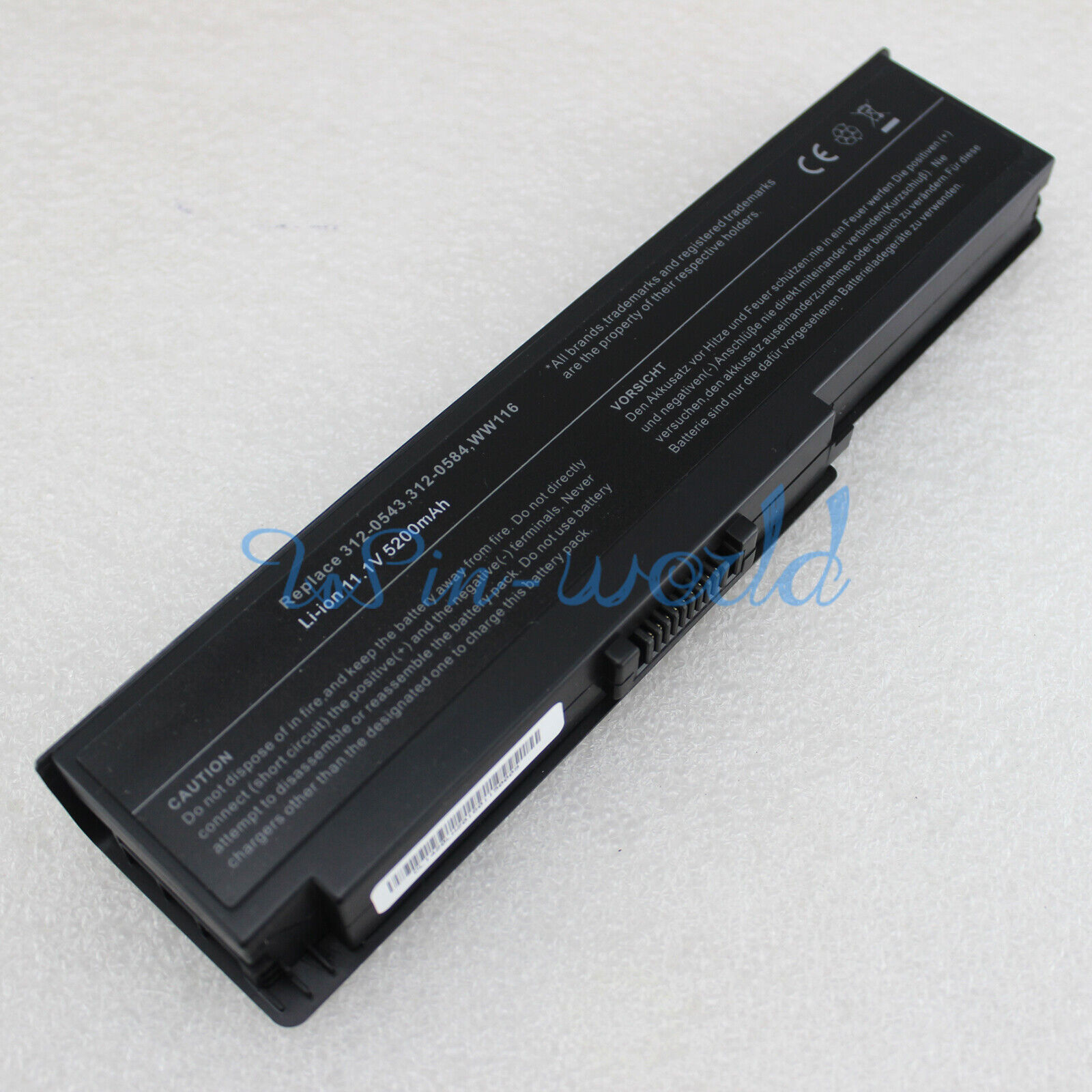 Battery for Dell Inspiron 1420 V1400 Vostro 1400 312-0543 312-0584 FT080 WW116