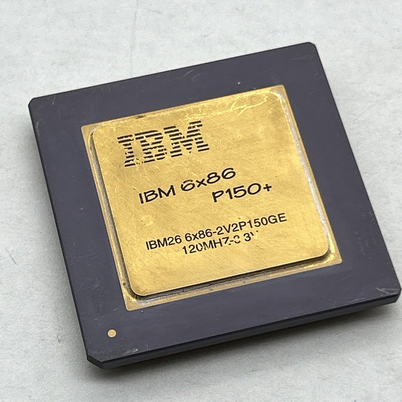 IBM 6x86 P150+ 2V2P150GE 120mhz 3.3v 88H1548 Cyrix Vintage Rare  GOLD Processor
