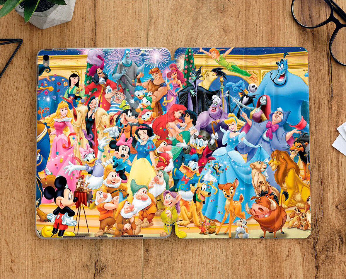 All Disney characters iPad case with display screen for all iPad models