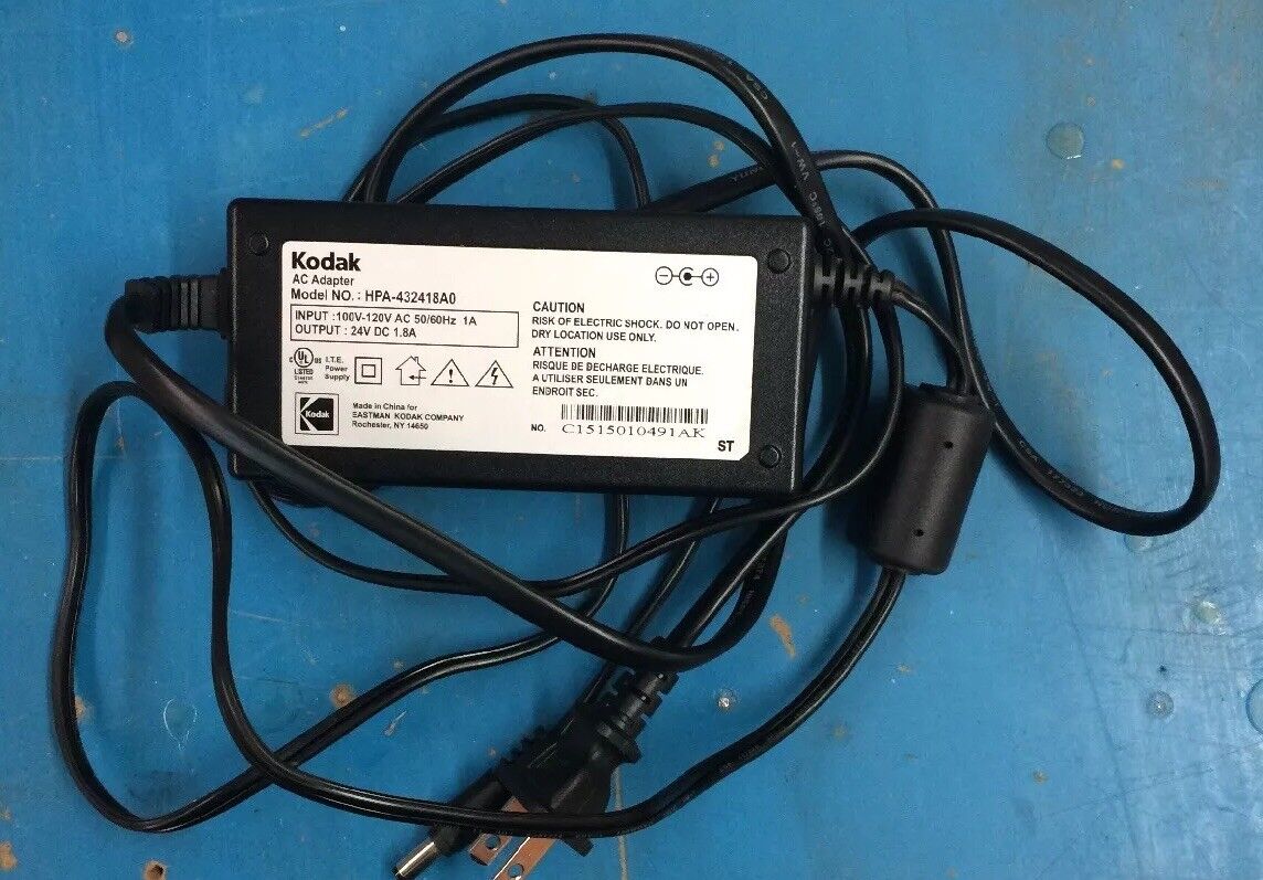 New Genuine OEM Kodak HPA-432418A0 AC Power Supply Charger Adapter