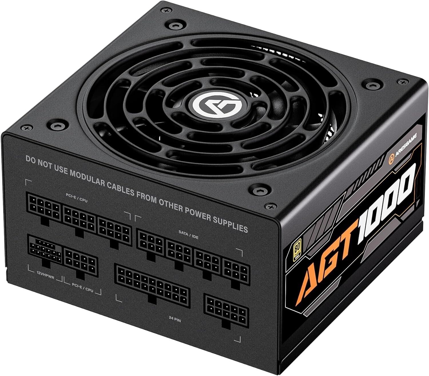 ARESGAME AGT Series ATX 3.0 & PCIE 5.0 1000W Power Supply, 80+ Gold Certified