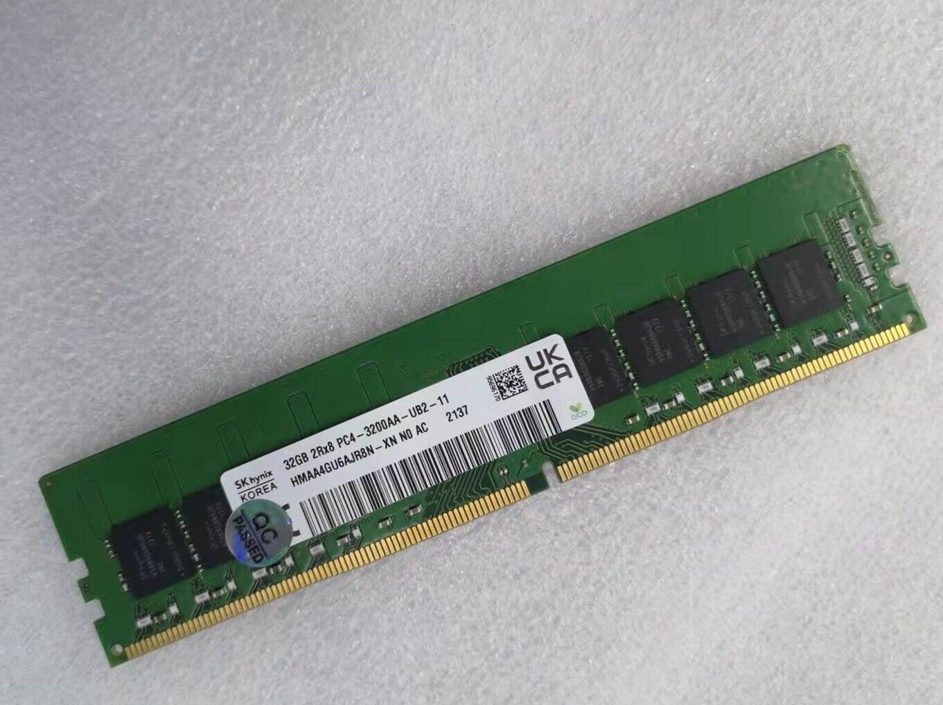 SK hynix 32GB DDR4 3200MHz Desktop RAM 2Rx8 PC4-3200AA HMAA4GU6AJR8N-XN DIMM