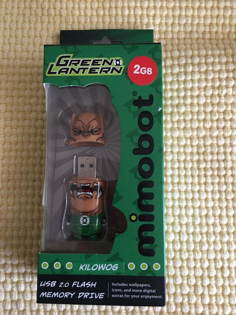 Mimobot 2GB USB FLash Drive Green Lantern Kilowog  NIP NEW