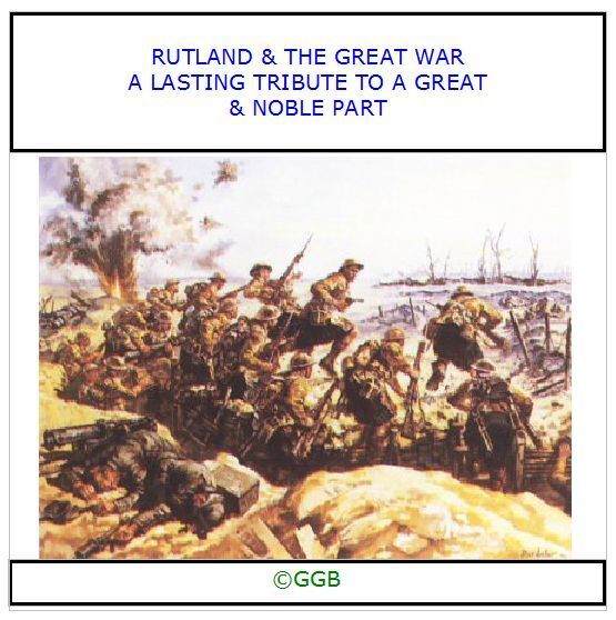 RUTLAND & THE GREAT WAR CD ROM
