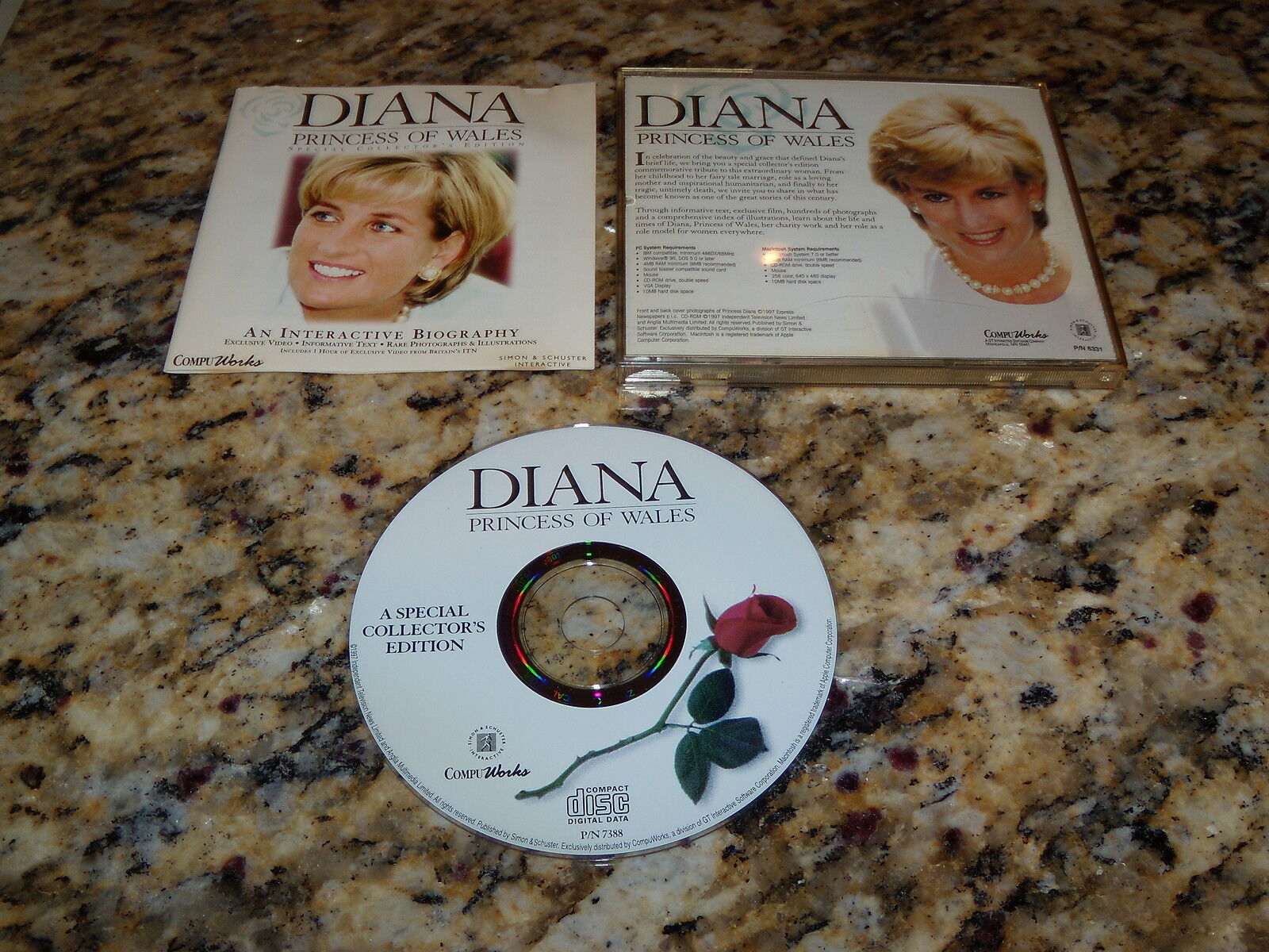 Diana Princess Of Wales (PC) Game Program Mint (Mint)