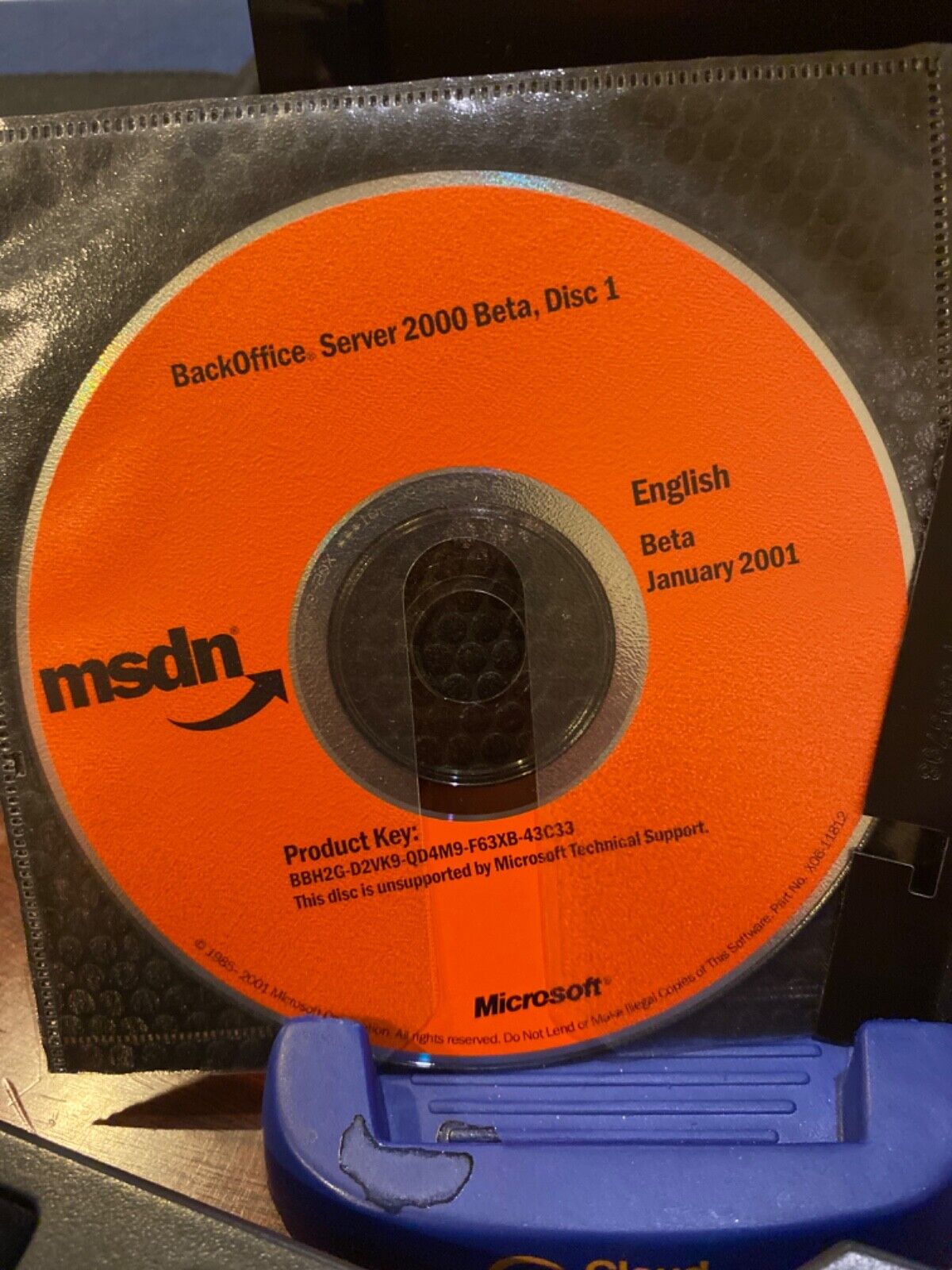 RARE AUTHENTIC & BRAND NEW MSDN  Microsoft BackOffice Server 2000 Beta.  2CDs