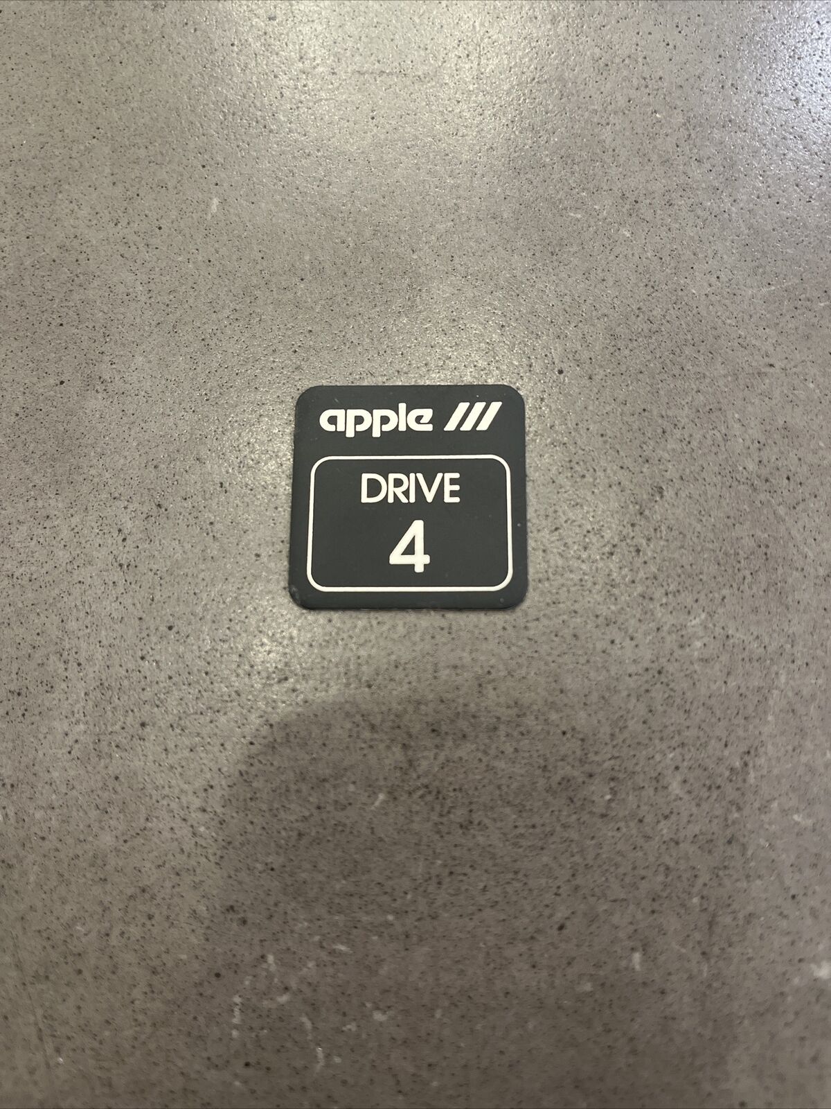 Apple III Drive 4 Logo Decal Sticker - New For Apple 3