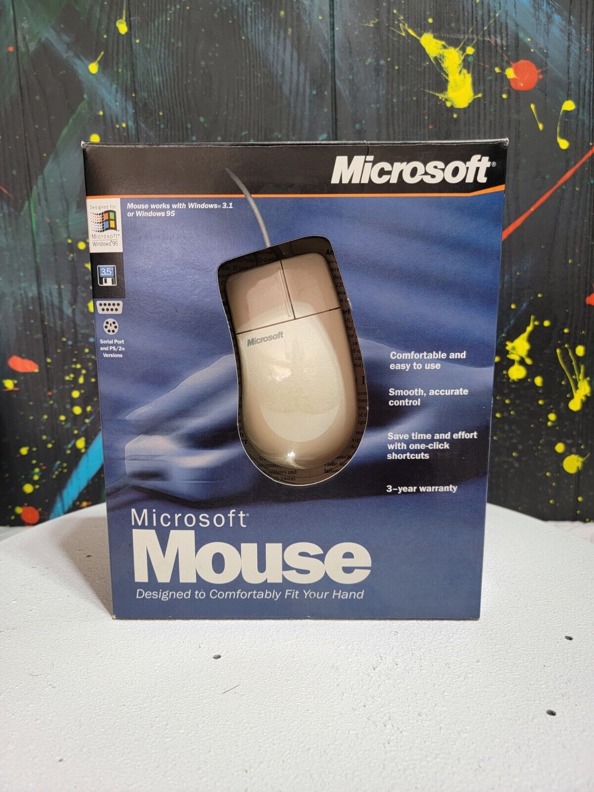 SEALED NOS Microsoft Mouse Vintage for Win 3.1 and Windows 95 Read Description