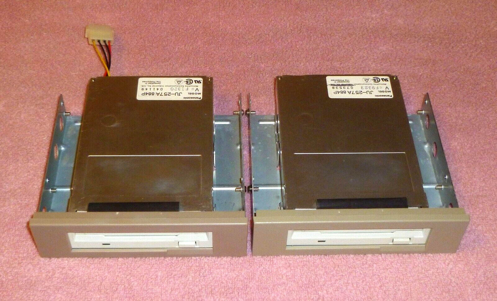 Lot Of 2 Working Vintage Panasonic JU-257A 1.44M Floppy In 5.25\