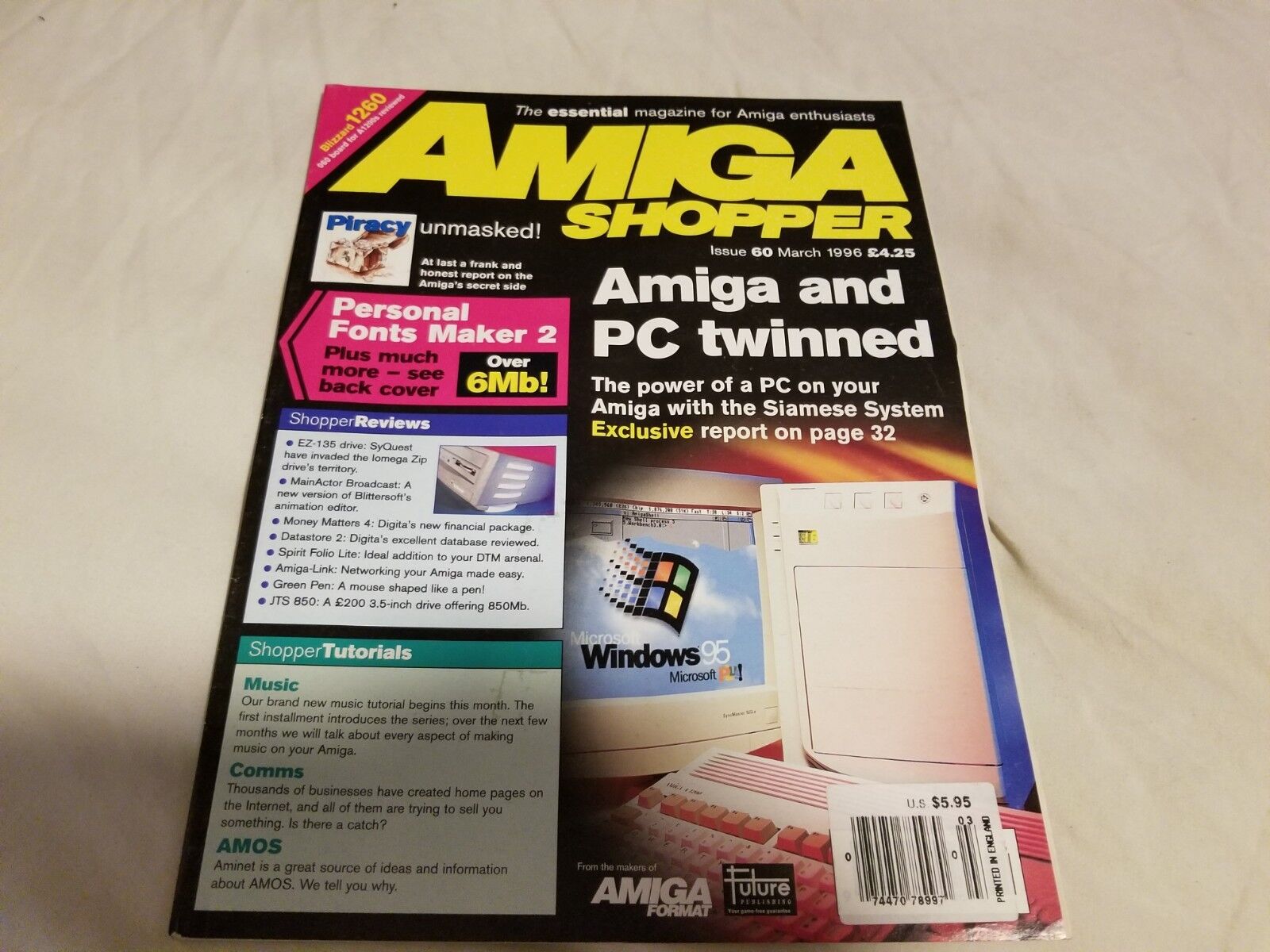 AMIGA Shopper Amiga and PC Twinned No Software