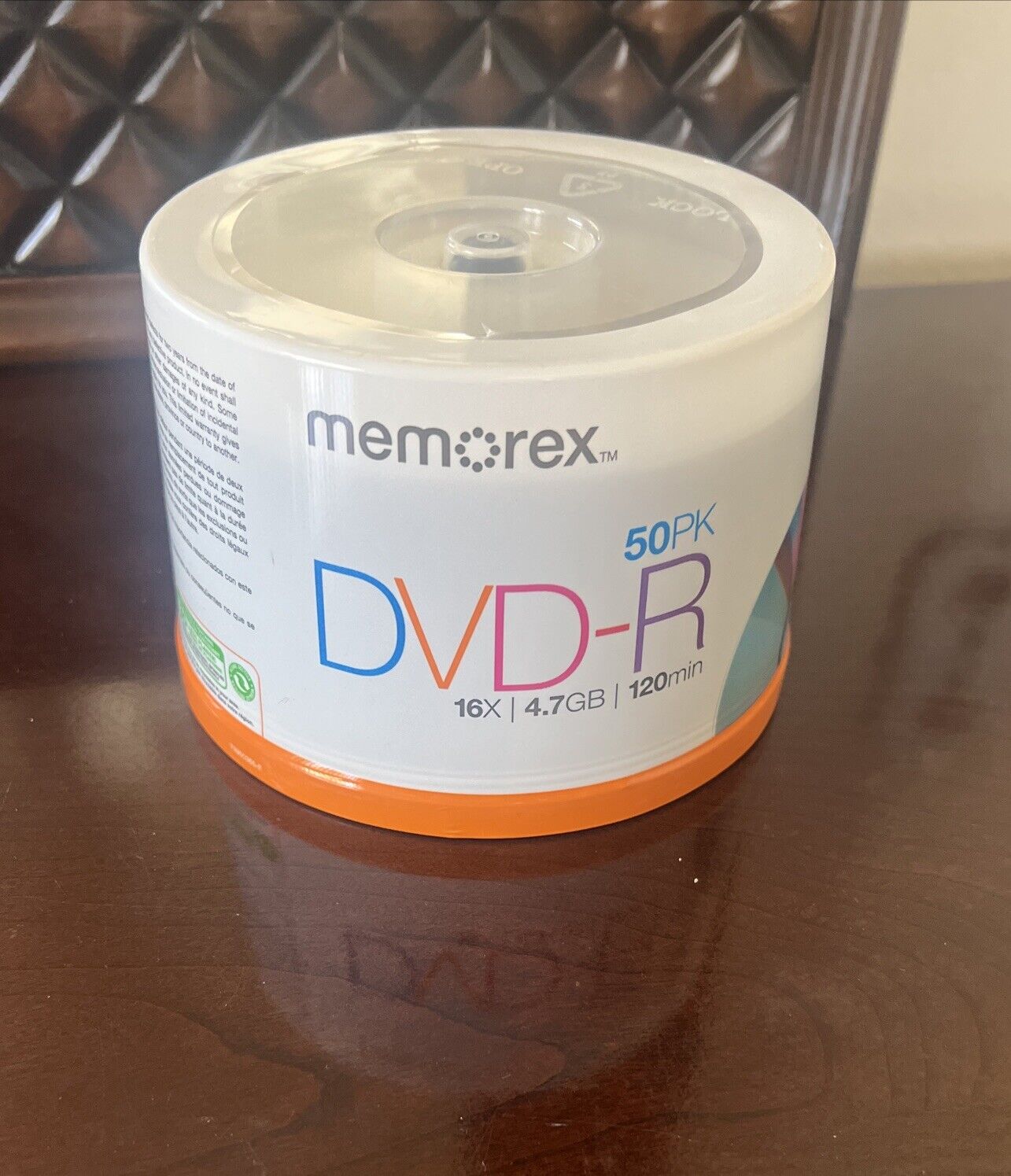 Memorex DVD-R 50-Pack Spindle 4.7GB 16X 120 Minutes Factory Sealed