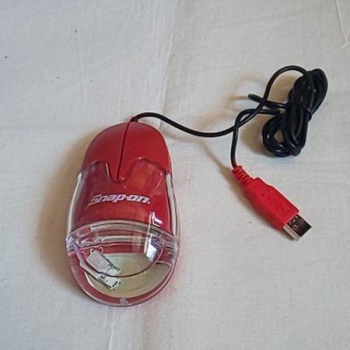 Snap-on PC Wired Mouse Very Rare Discontinued Red Color From JAPAN