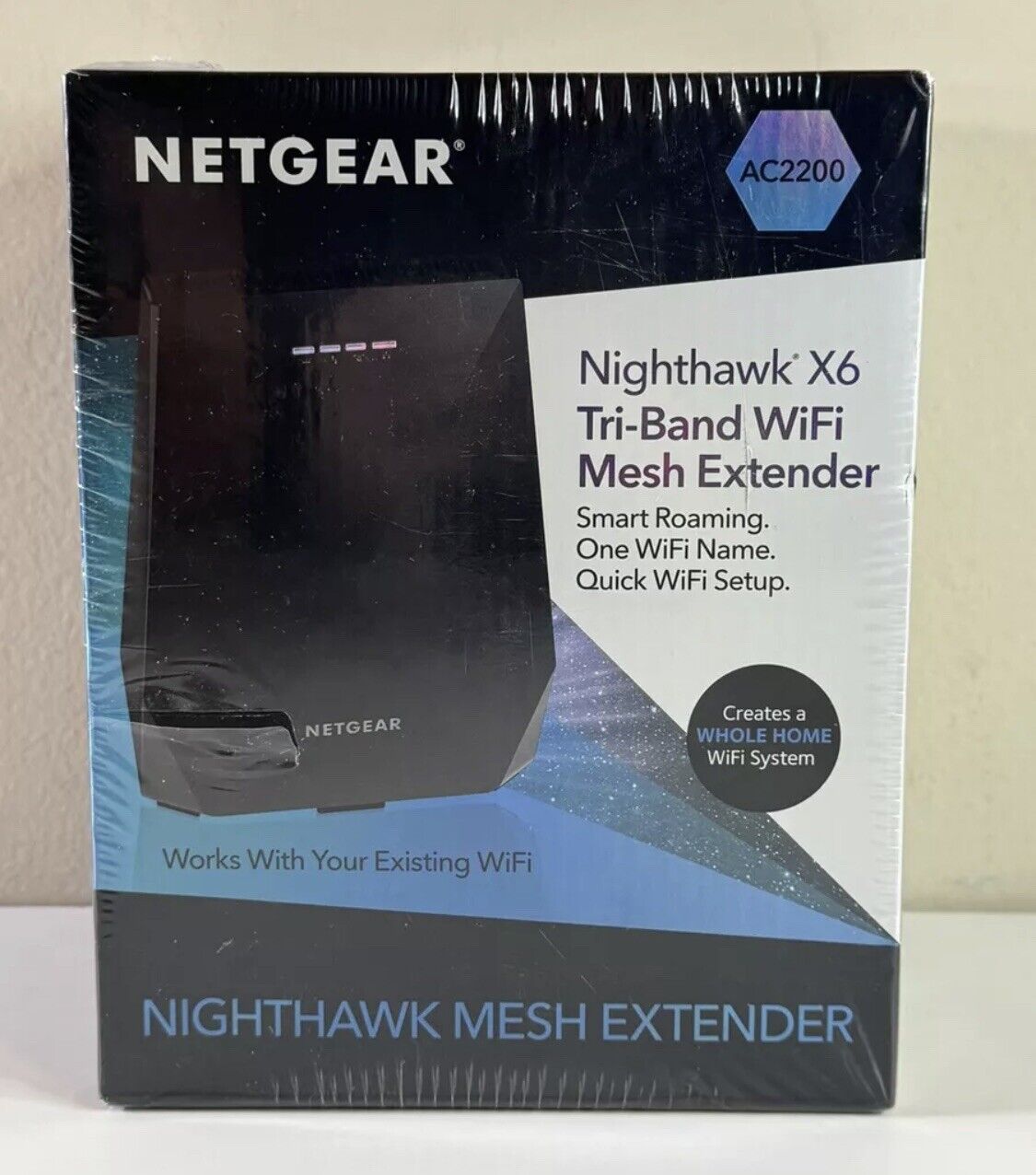 New Sealed NETGEAR Nighthawk X6 EX7700 AC2200 Triband WiFi Mesh Extender Router