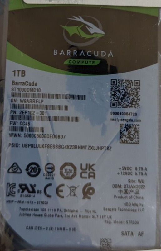 Seagate Barracuda ST1000DM010 Desktop Hard Drive - 1 TB