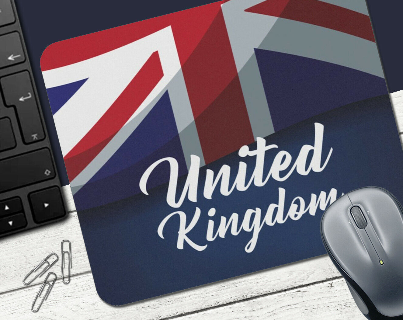 MOUSE PAD - British #3 Union Jack Flag English United Kingdom UK England Gift