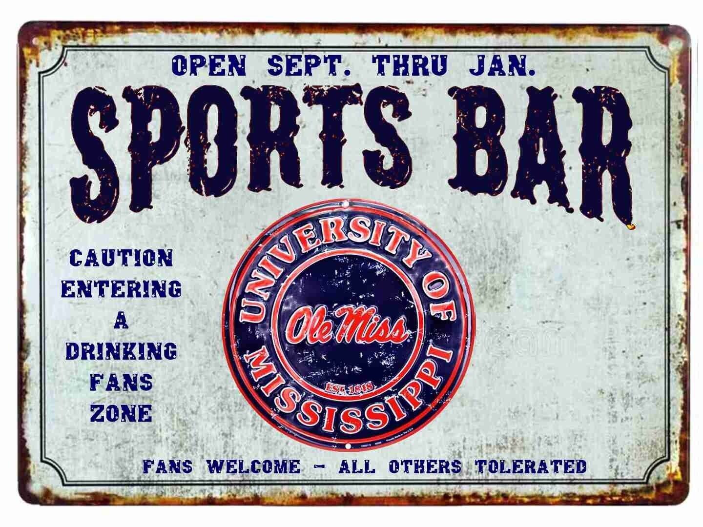 Old Miss Football Sports Fans Welcome Mouse Pad Tin Sign Art On Mousepad