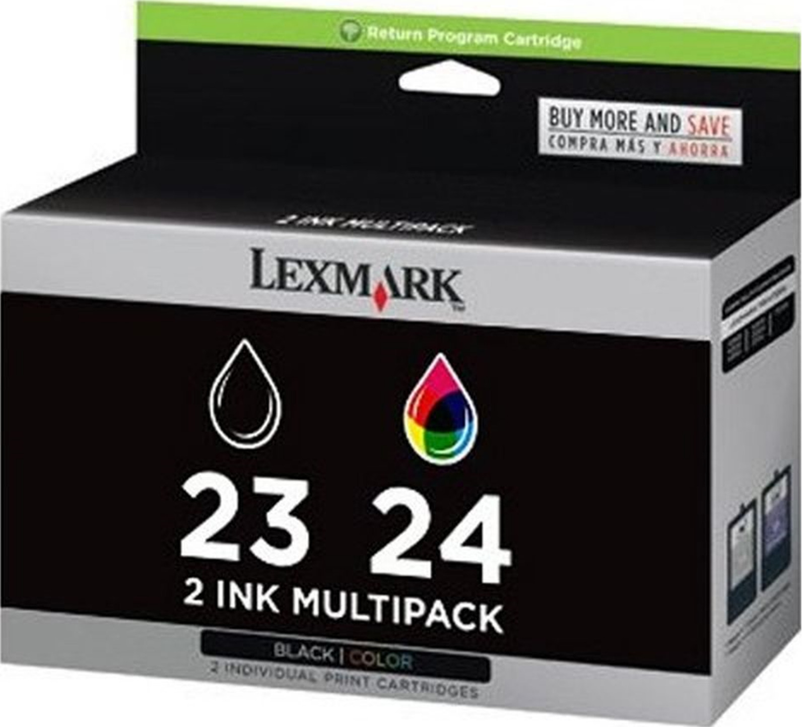 New Genuine Lexmark 23 24 2PK Ink Cartridges X Series X4550 X4530 Z Series Z1410