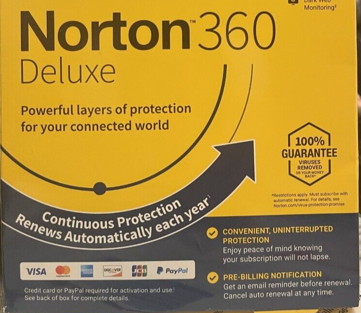 Norton 360 Deluxe for 5 Devices/1 Year
