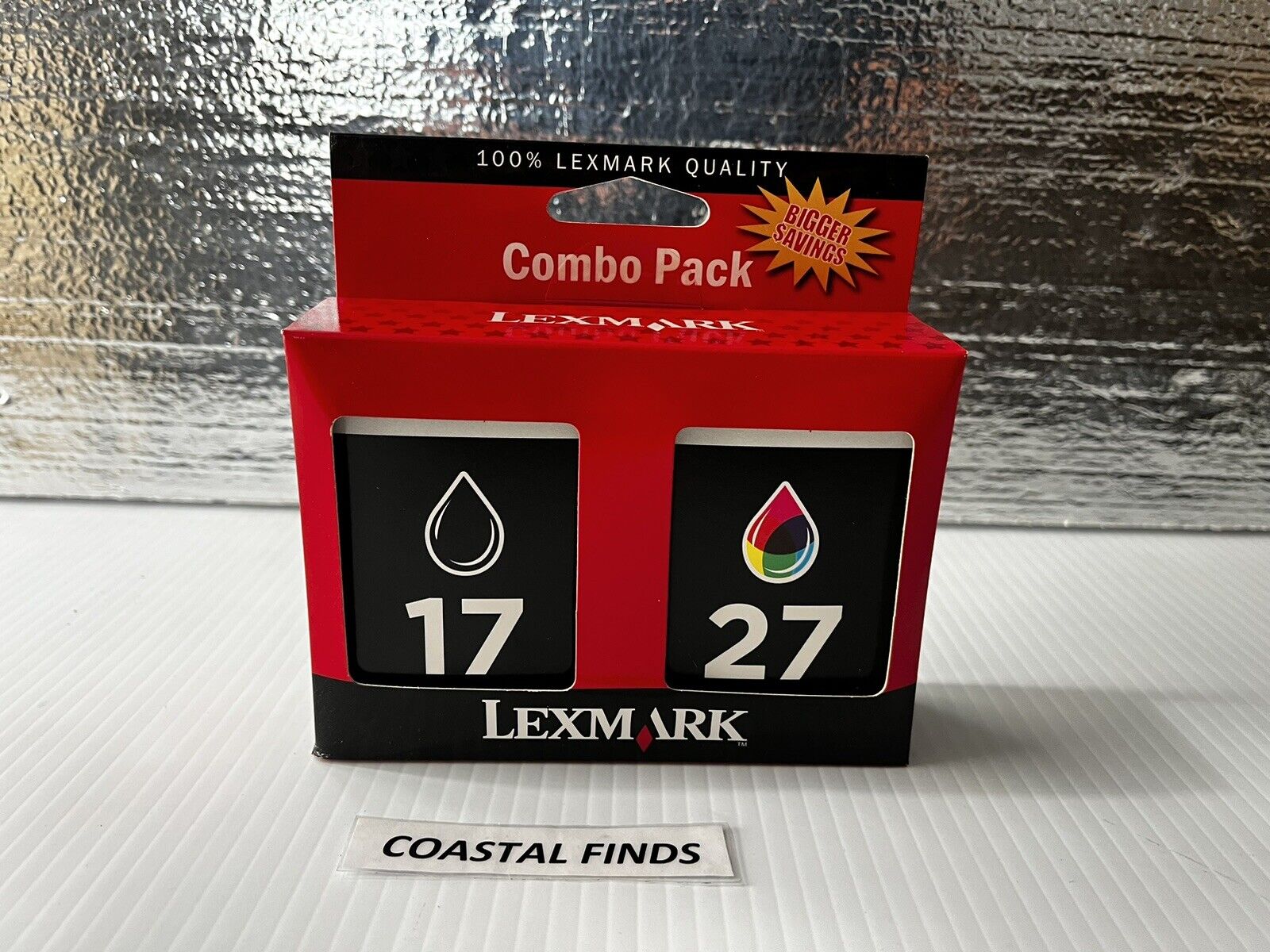 Lexmark 17 27 Black Tri-Color Ink Cartridge Set of 2 OEM NEW Sealed Z23 Z25 X74