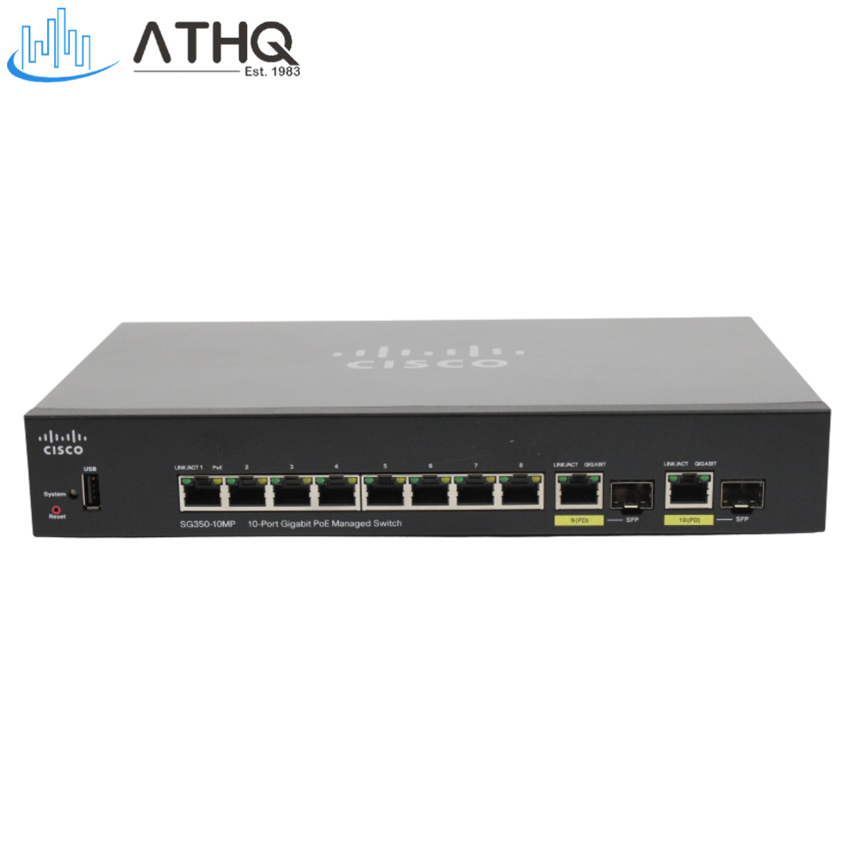 Cisco 350 Series 10-Port Gigabit PoE Managed Switch SG350-10MP-K9-NA