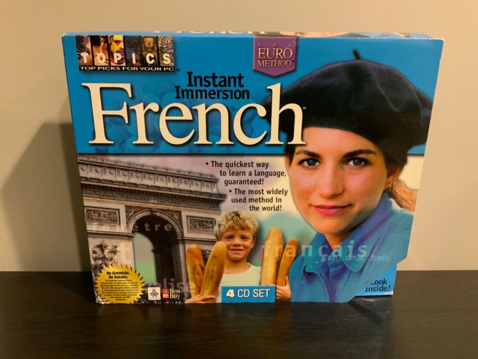 The Euro Method, Instant Immersion French, Quickest Way to Learn, New in Box