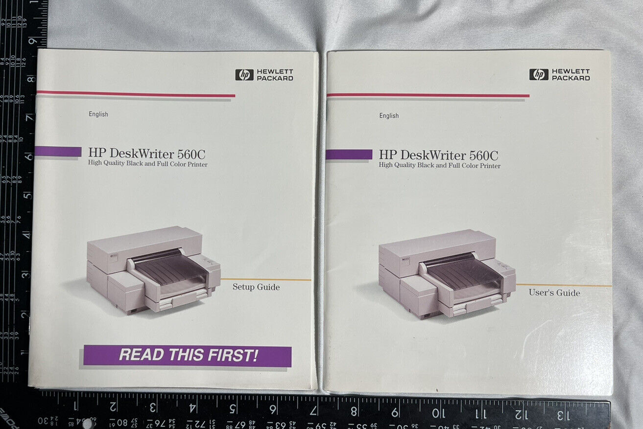 HP DeskWriter 560C Manual Set, User\'s Guide, Setup ~ Original Hewlett-Packard