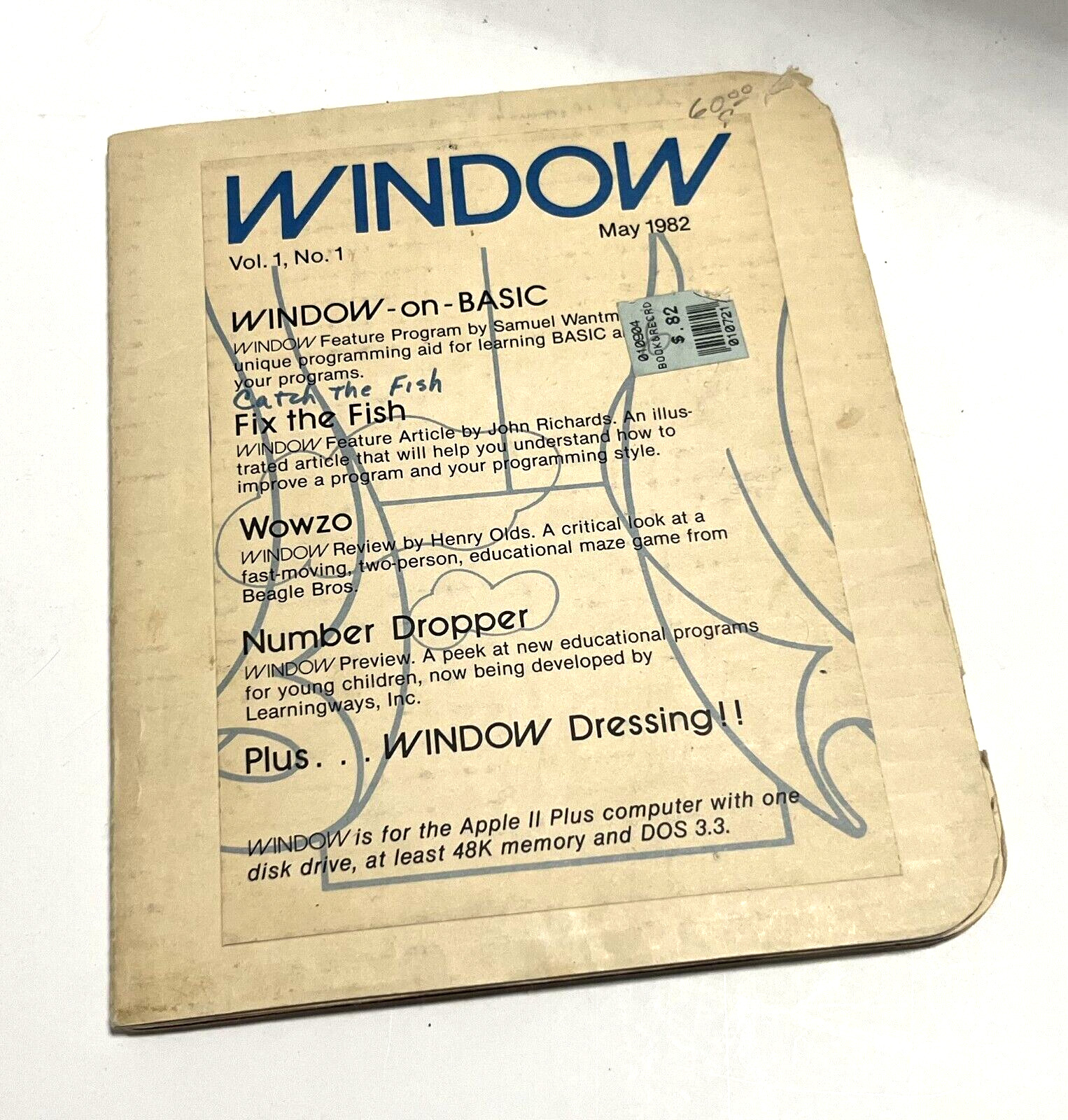 WINDOW Vol 1 No. 1 Flopping 5.25 Disk {1982} Vintage Software Apple II Plus