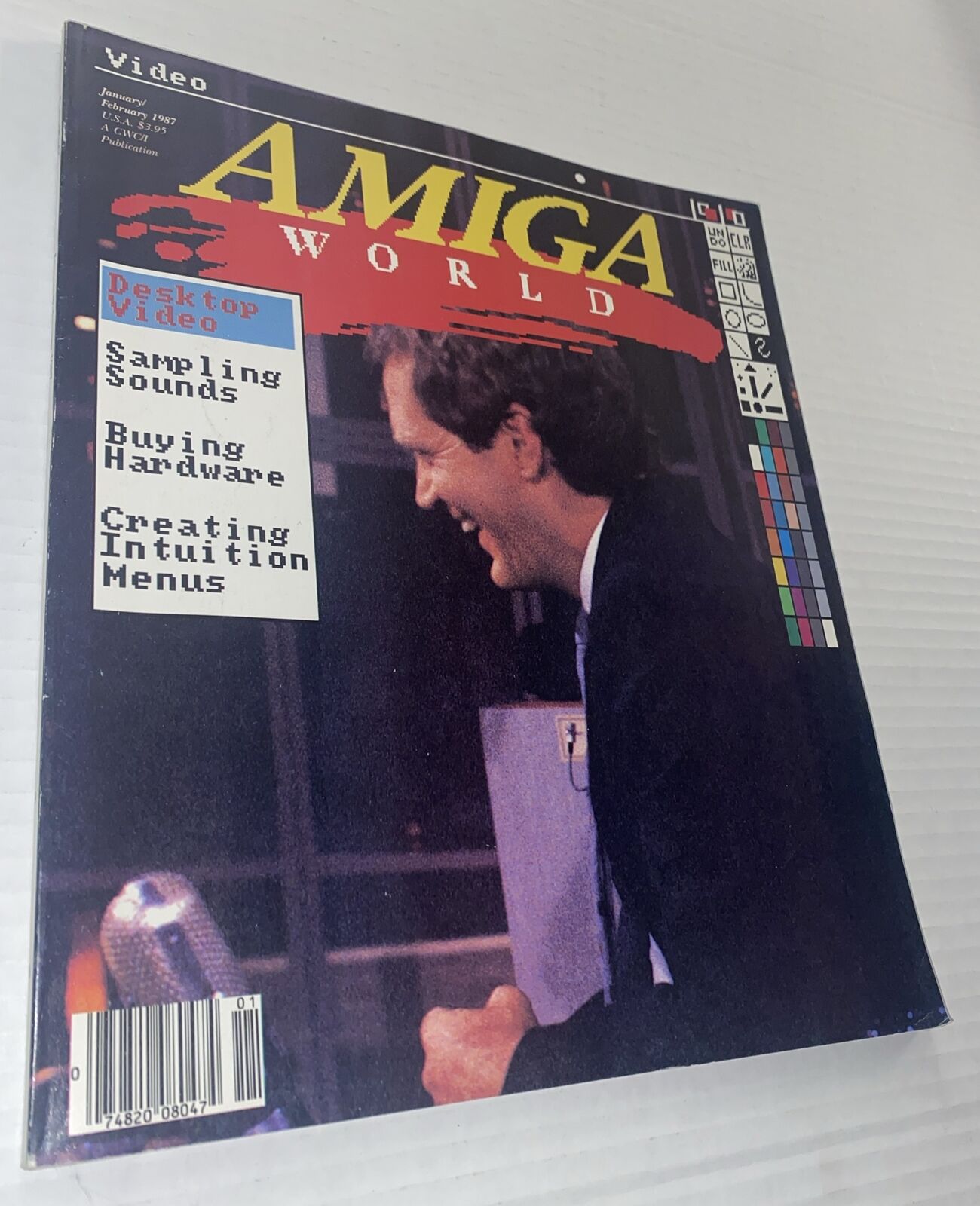 Vintage 1987 AmigaWorld Video Computer MAGAZINE David Letterman Cover Commodore