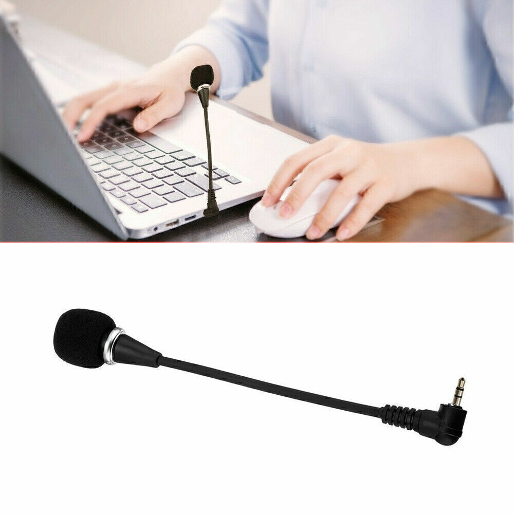 Mini 3.5mm Stereo Mic Audio Microphone Plug&Play  For PC Mobile Phone Laptop