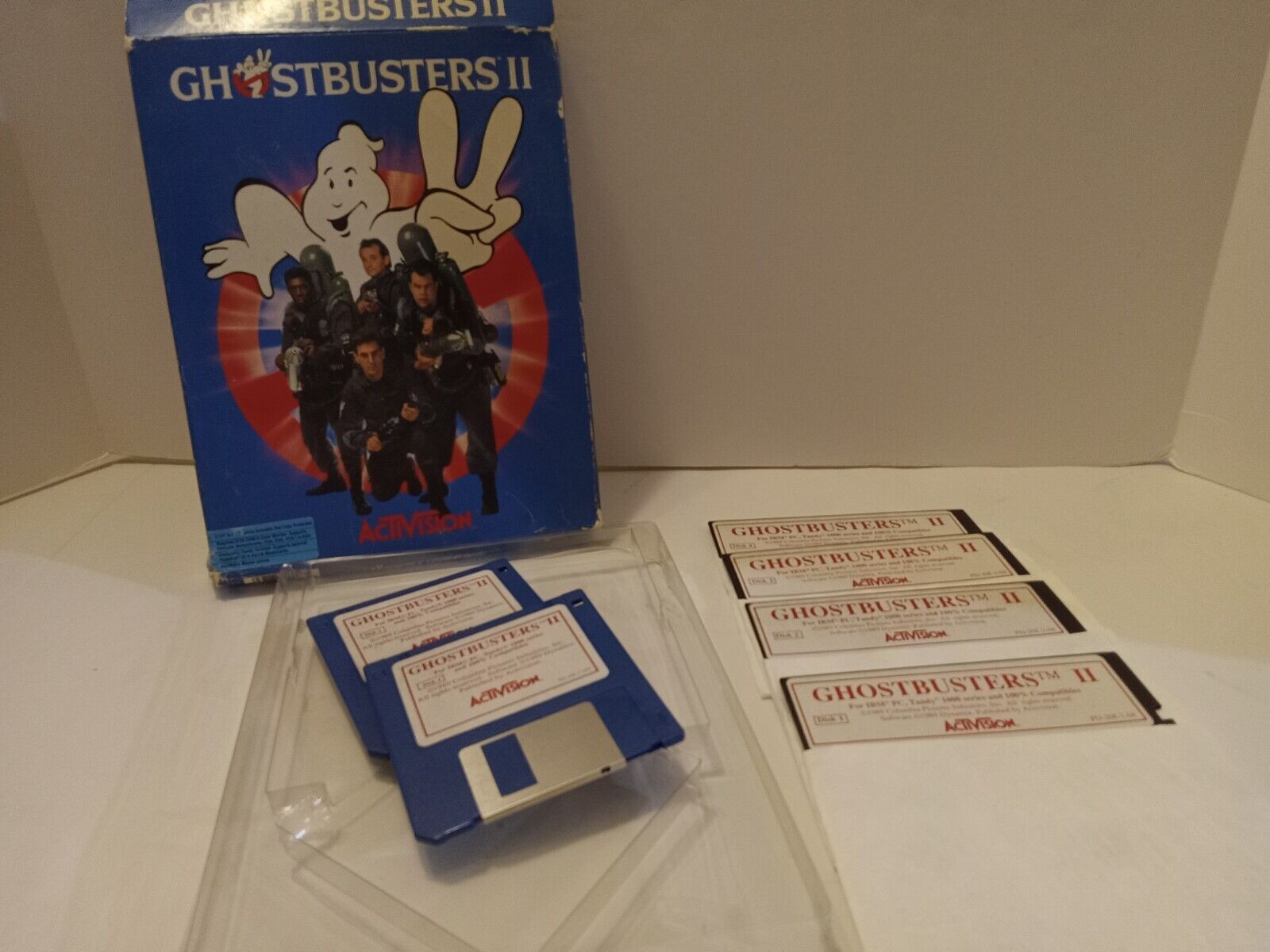 VTG Ghostbusters II Activision PC Game IBM 1989 Original Box No Manual READ