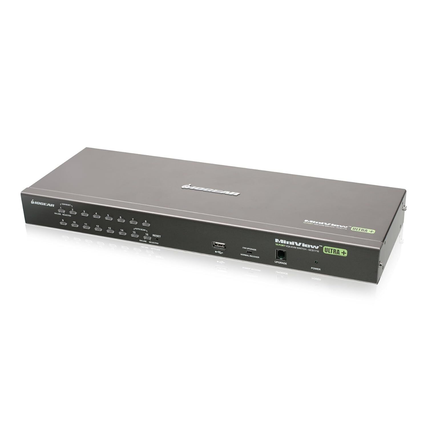 IOGEAR 16-Port USB PS/2 Combo KVM Switch GCS1716