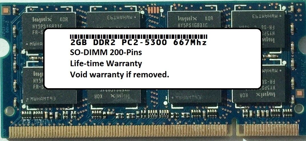 New 2GB Module Laptop Memory Ram PC2-5300 SODIMM for Acer Aspire 5517