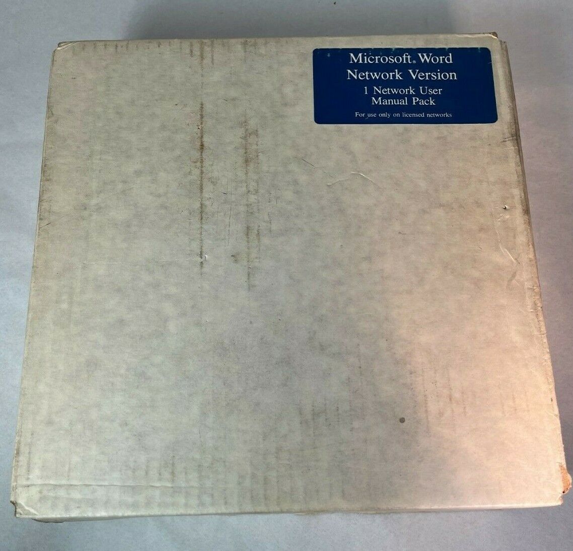 Rare New Old Stock Microsoft Word Network Version - 1 Network User Manual Pack