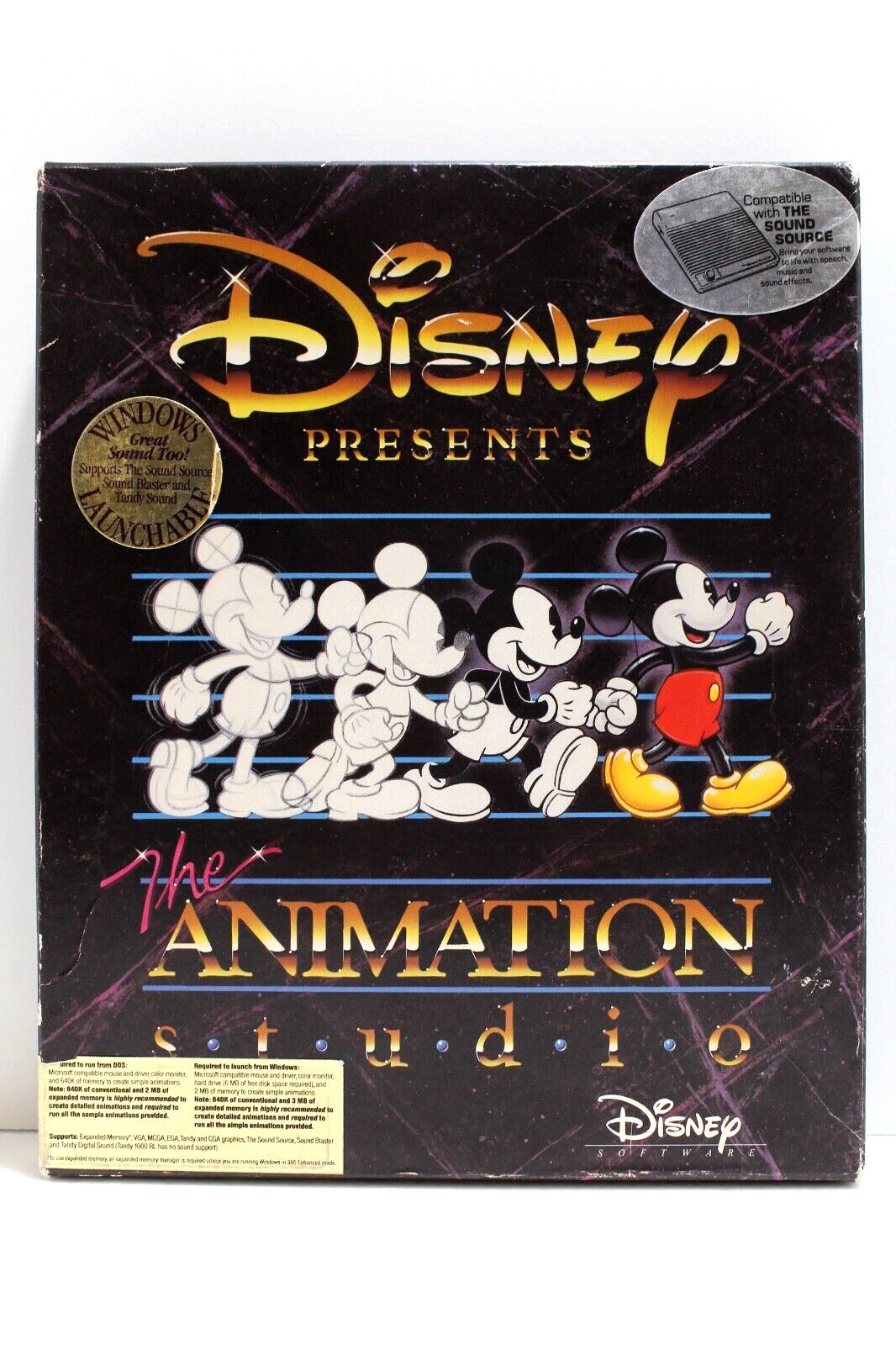 Disney Presents: The Animation Studio - IBM 5 1/4 Disks - Missing disks