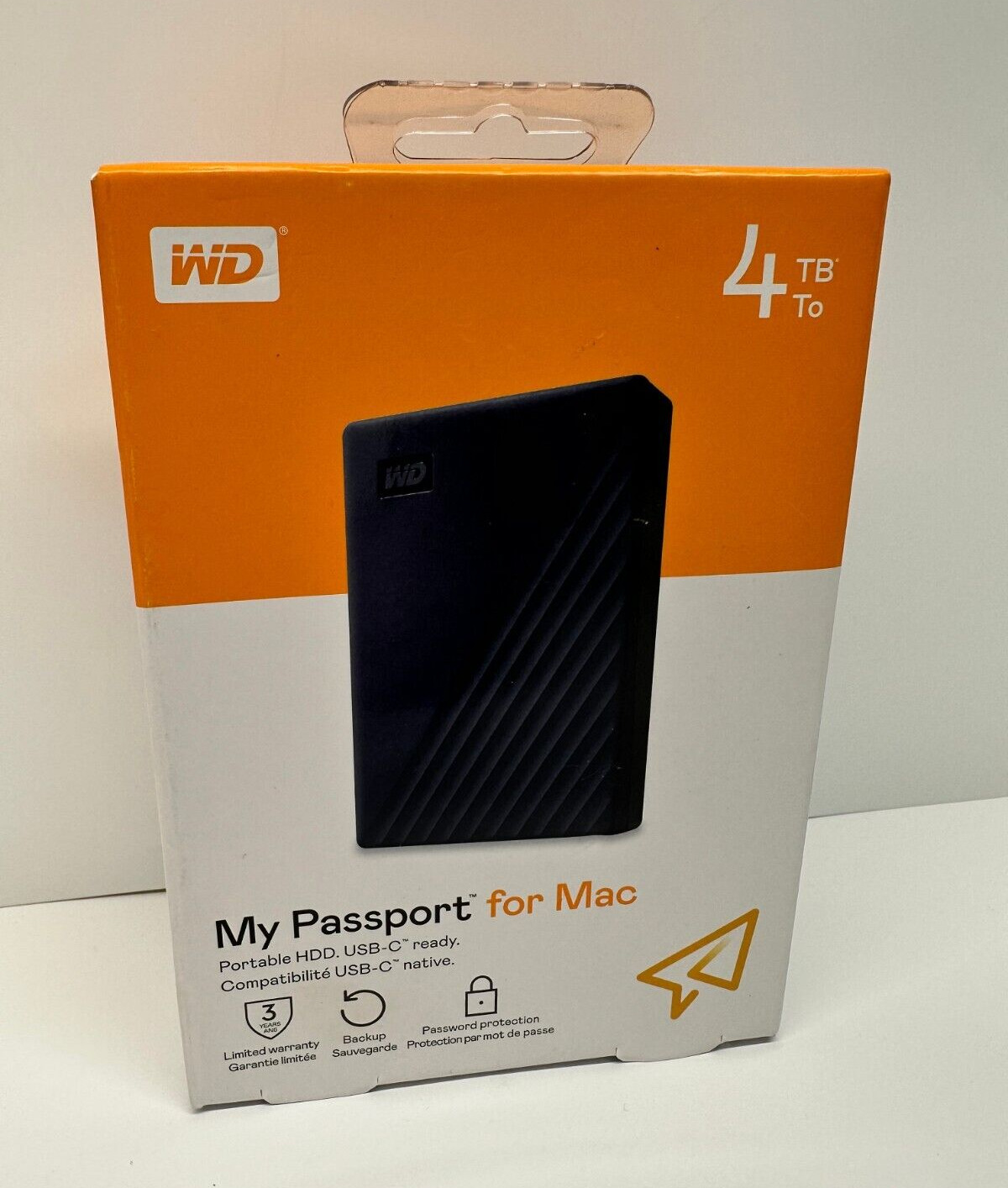 WD - My Passport for Mac 4TB External USB 3.0 Portable Hard Drive - Blue🔥