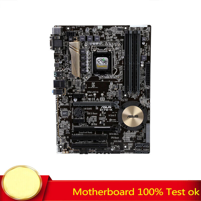 FOR ASUS Z170-K Motherboard Supports 6 /7 Generation DDR4 64G 100% Test Work