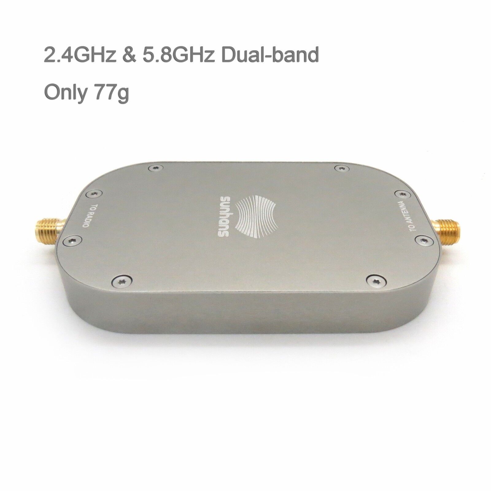 SUNHANS 2.4GHz & 5.8GHz 2W Dual Band RC Wifi Signal Booster 33dBm for UAV/ Drone