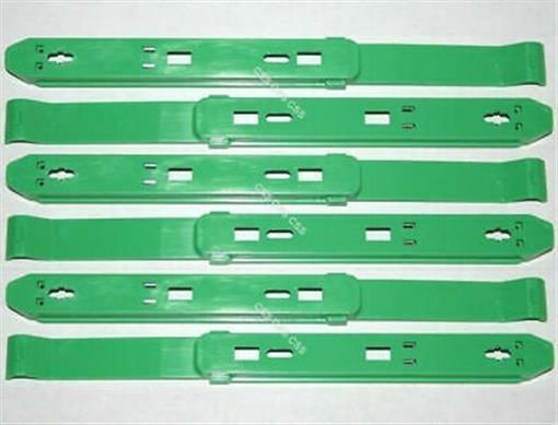 Set of Six Dell Computer Mounting Rails Green P/N 86DVJ for 5.25\