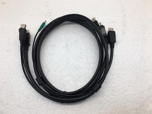 Black Box 6ft Secure KVM Cable USB 3.5mm Audio DisplayPort SKVMCBL-2DP-06TAA