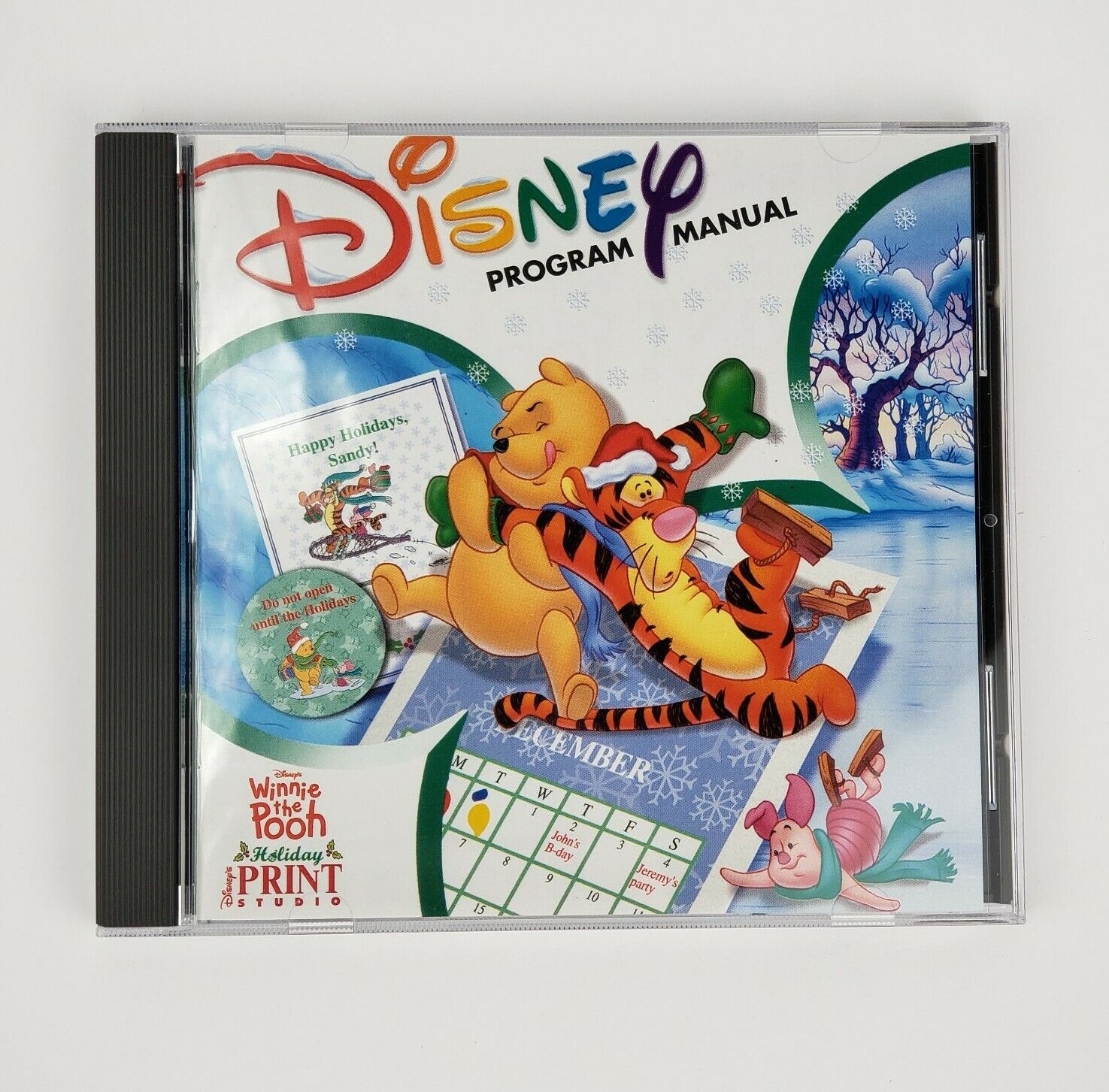 Disney Winnie the Pooh Holiday Print Studio   EUC